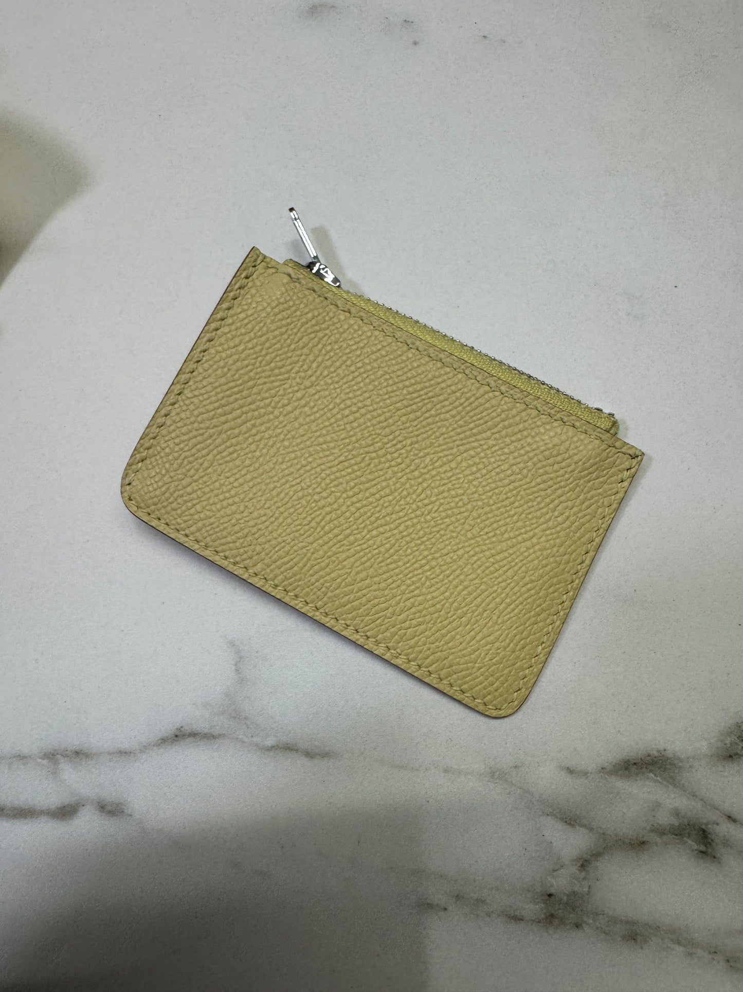 HERMES Constance Slim 米爾頓黃 銀扣 Epsom i8 Jaune Milton PHW