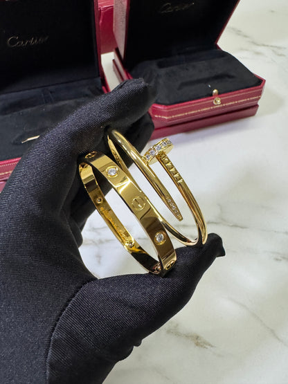CARTIER Juste un Clou 釘子手鐲 金色粗版