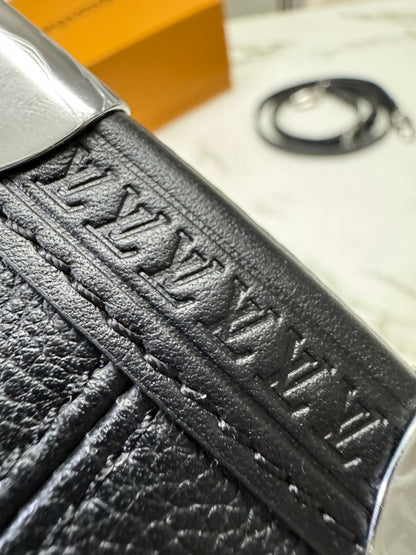 LV Side Trunk MM 黑色皮款