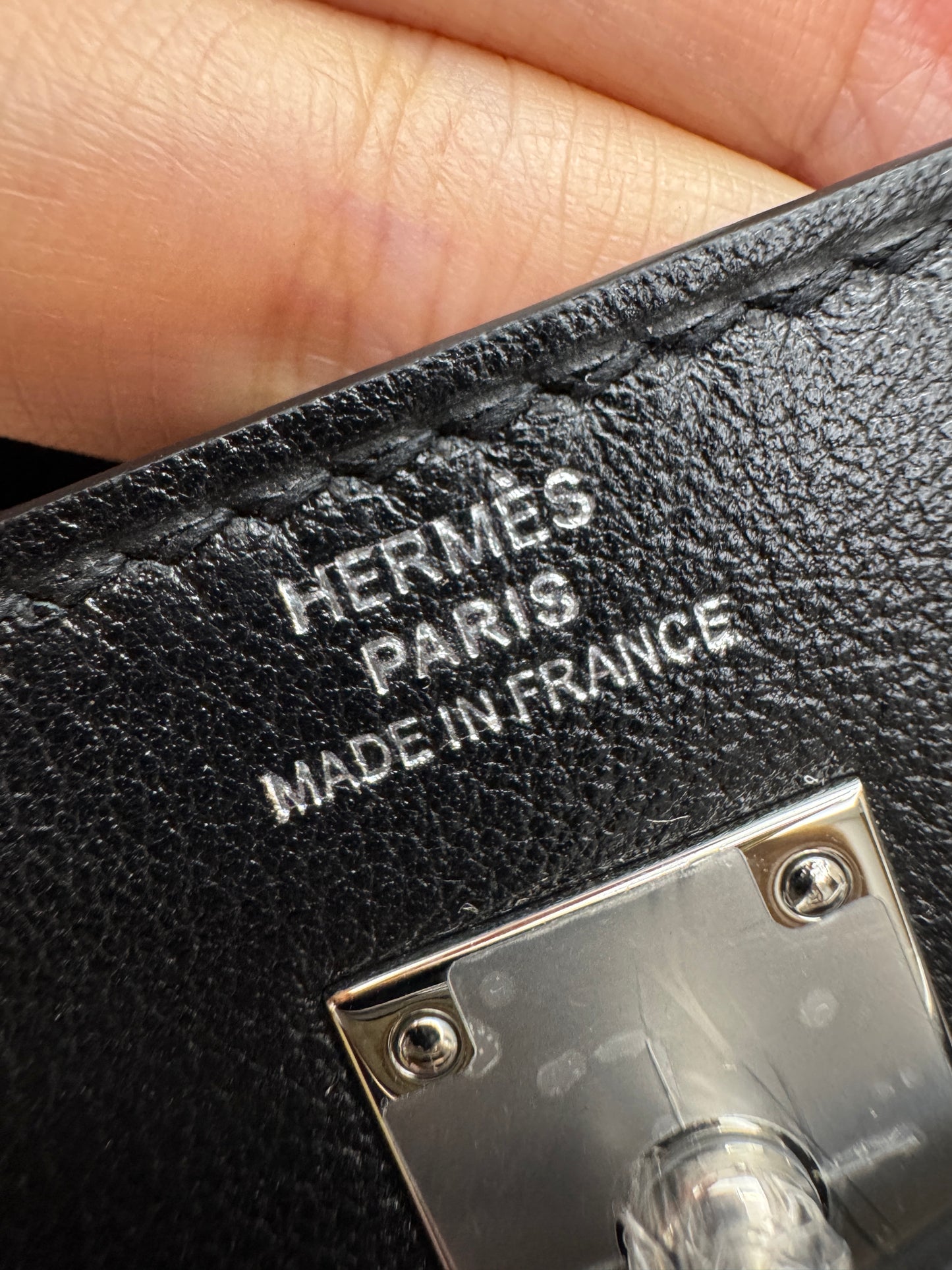 HERMES Kelly Moove 黑銀 Swift Noir PHW