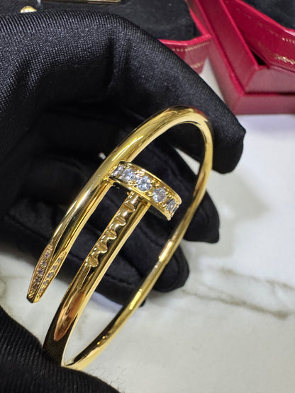 CARTIER Juste un Clou 釘子手鐲 金色粗版