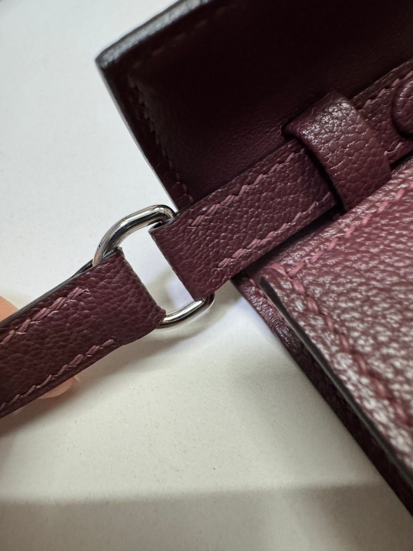 HERMES Kelly Elan 山羊皮 愛馬仕紅 Rough H PHW