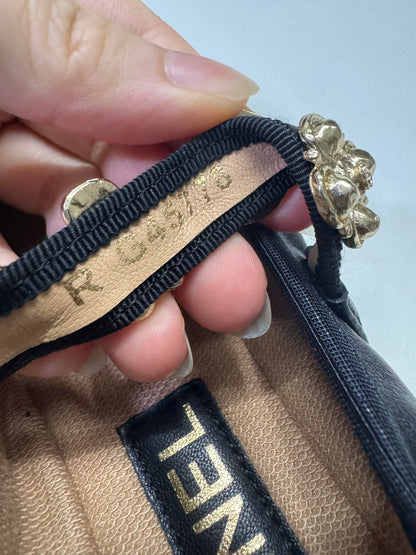 CHANEL 24A Mary Jane 平底小羊皮