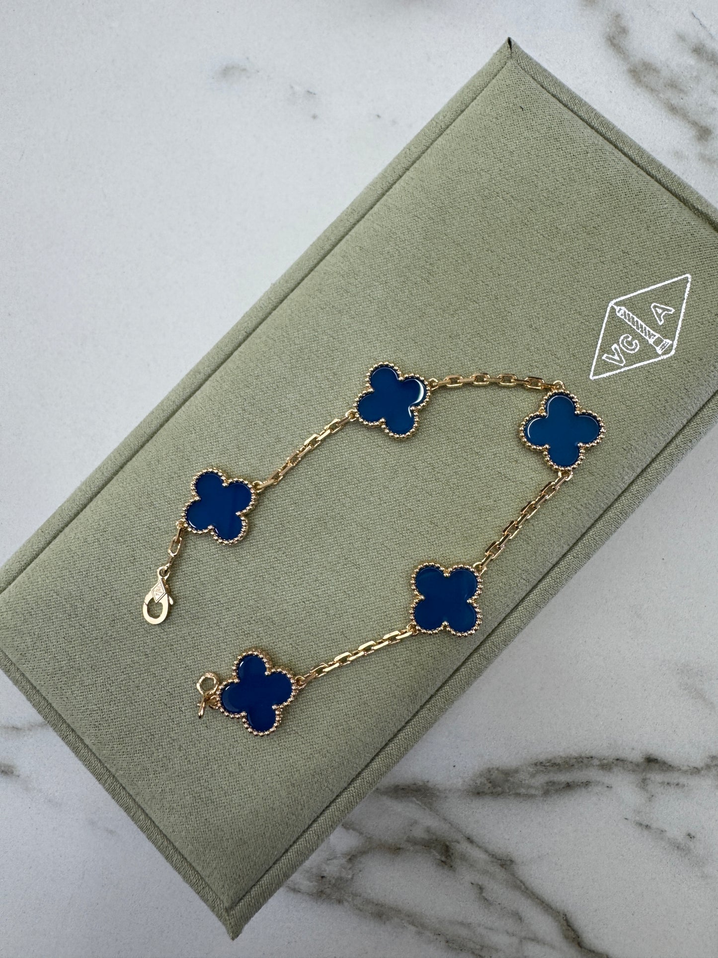VCA Vintage Alhambra Bracelet 五花藍玉髓