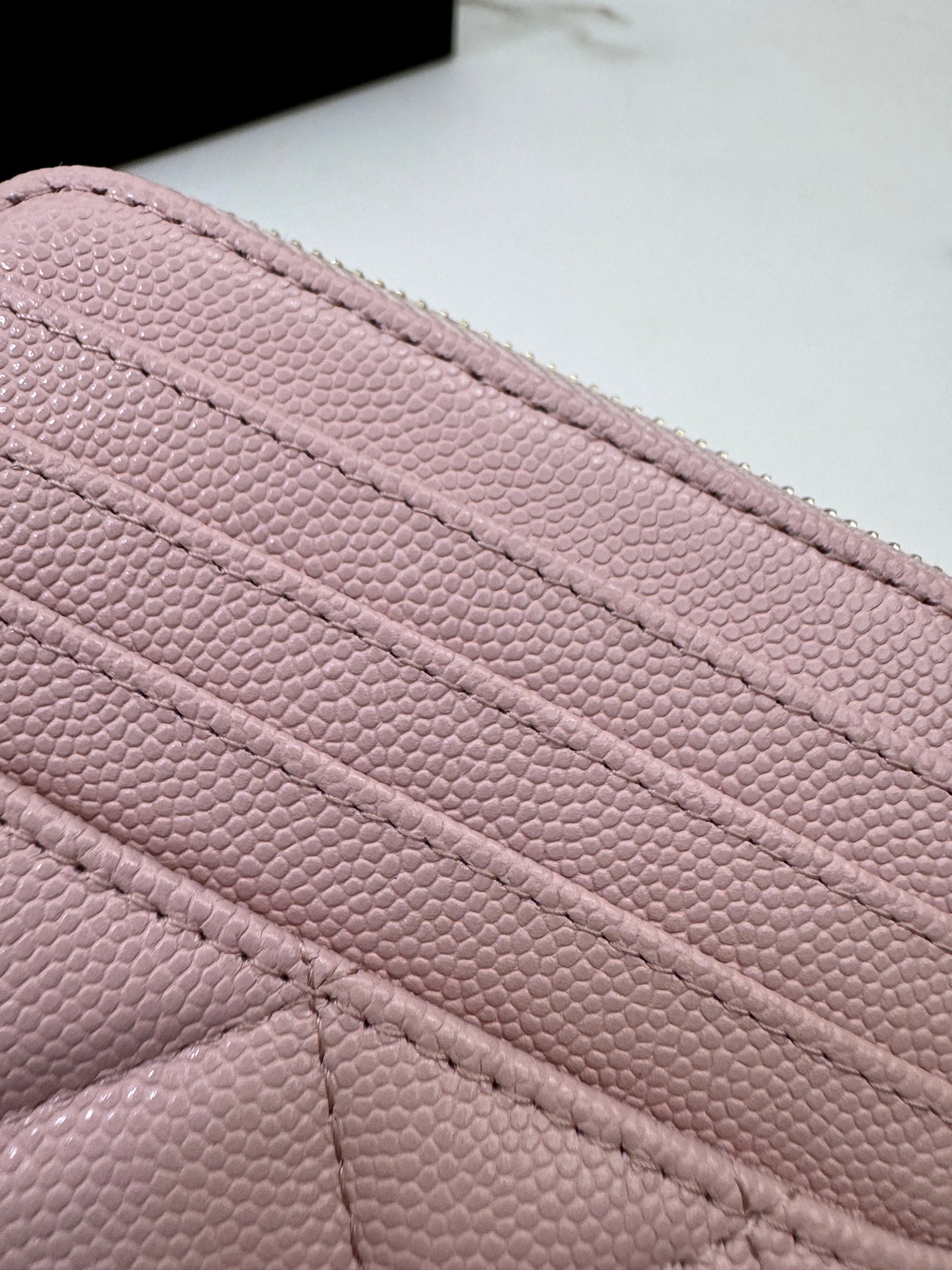 CHANEL 吐司零錢包 22B櫻花粉