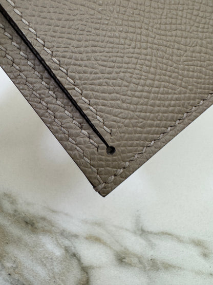 HERMES Bearn Wallet 瀝青灰銀扣 Epsom M8 Gris Asphalt PHW