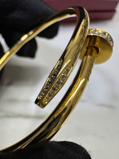 CARTIER Juste un Clou 釘子手鐲 金色粗版