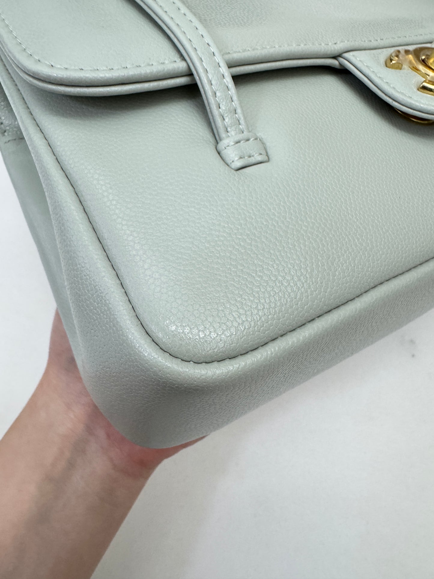 CHANEL Preppy Coco 灰綠色 Small