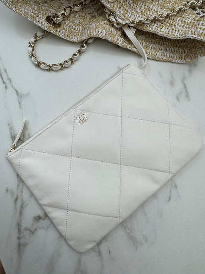 CHANEL 24M Coco Beach 草編沙灘包 Large