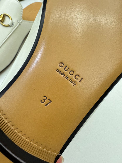 GUCCI 奶白色半拖