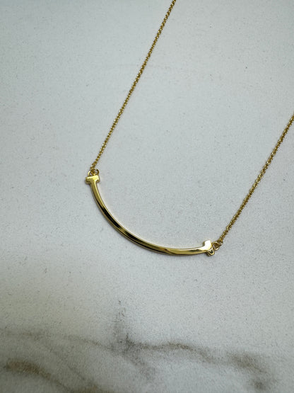 TIFFANY T:Smile Necklace Gold Color