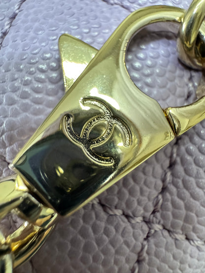 CHANEL Coco Handle 24P紫色 Small