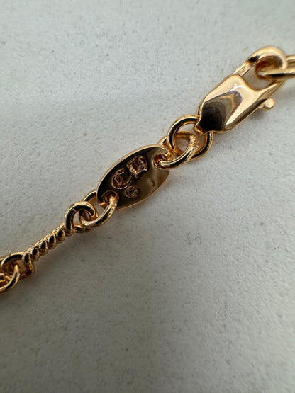 CHROME HEARTS 十字架 玫瑰金項鏈