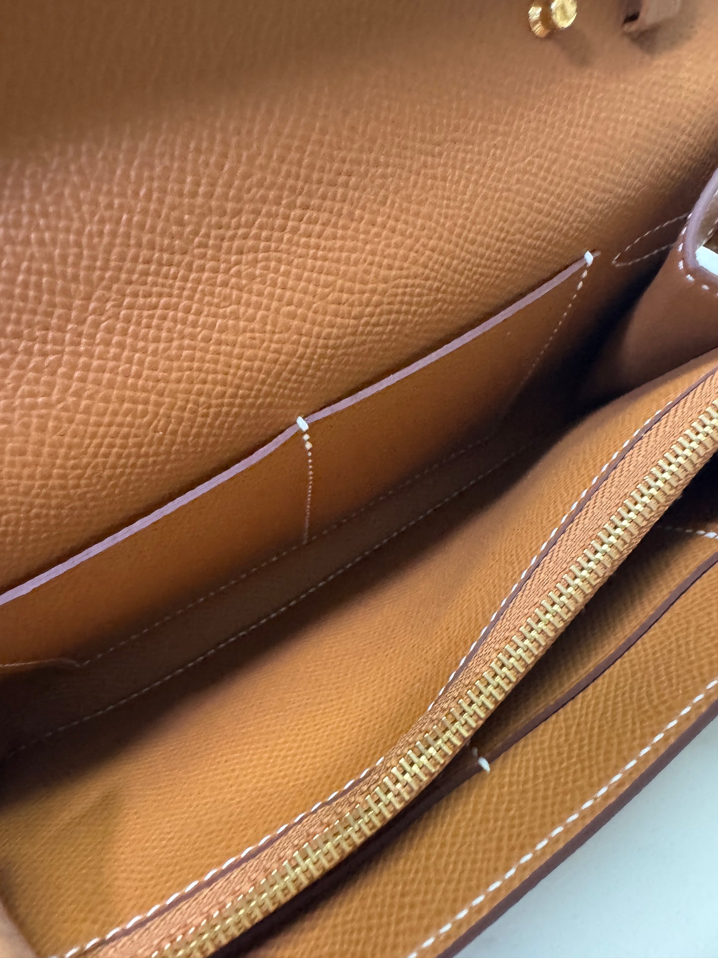 HERMES Kelly to-go 金棕色金扣 Epsom Gold GHW