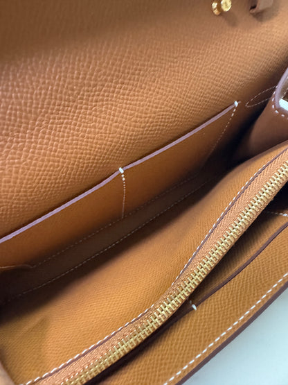 HERMES Kelly to-go 金棕色金扣 Epsom Gold GHW