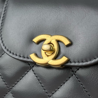 CHANEL 24A Kelly 深灰色