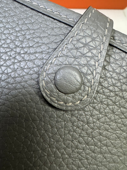 HERMES Mini Evelyn 積雨雲灰 0L Gris Meyer TC 銀扣PHW