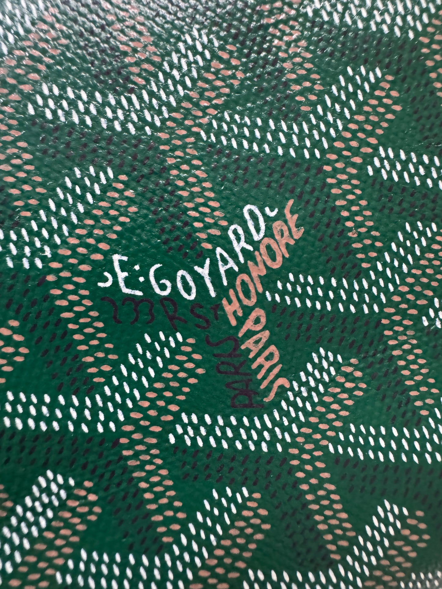 GOYARD Soft Saigon Souple Mini Green