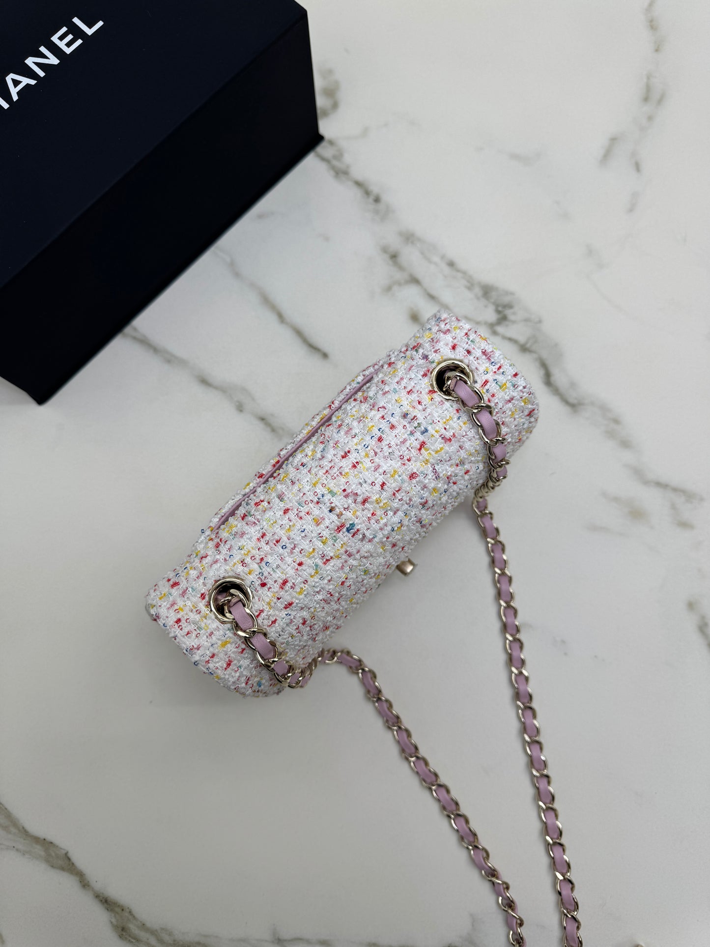 CHANEL 25P Mini CF20 毛呢 Tweed