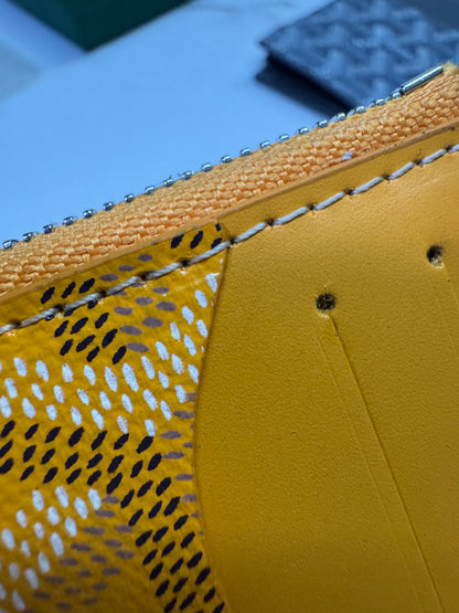 GOYARD Bourbon Zipped Cardholder 黃色
