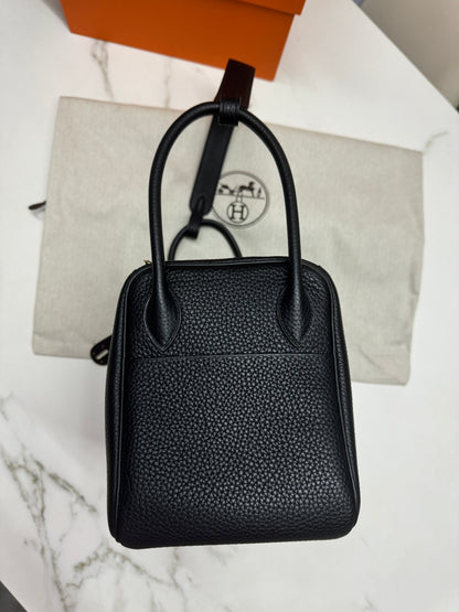 HERMES Lindy26 黑色金扣 TC