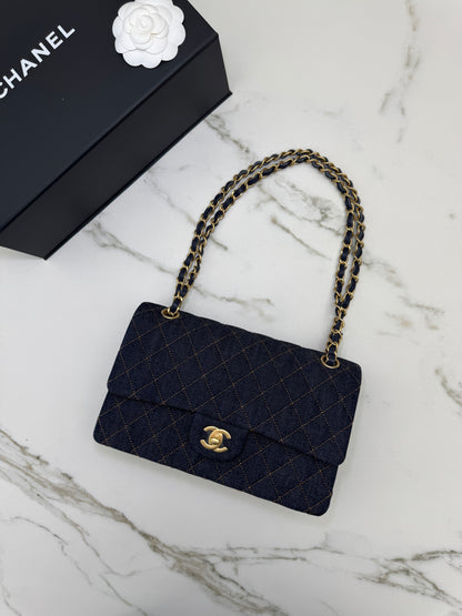 CHANEL 26P深藍牛仔 CF25 Medium