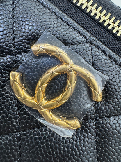 CHANEL 24S 調節扣 珠光黑長盒子