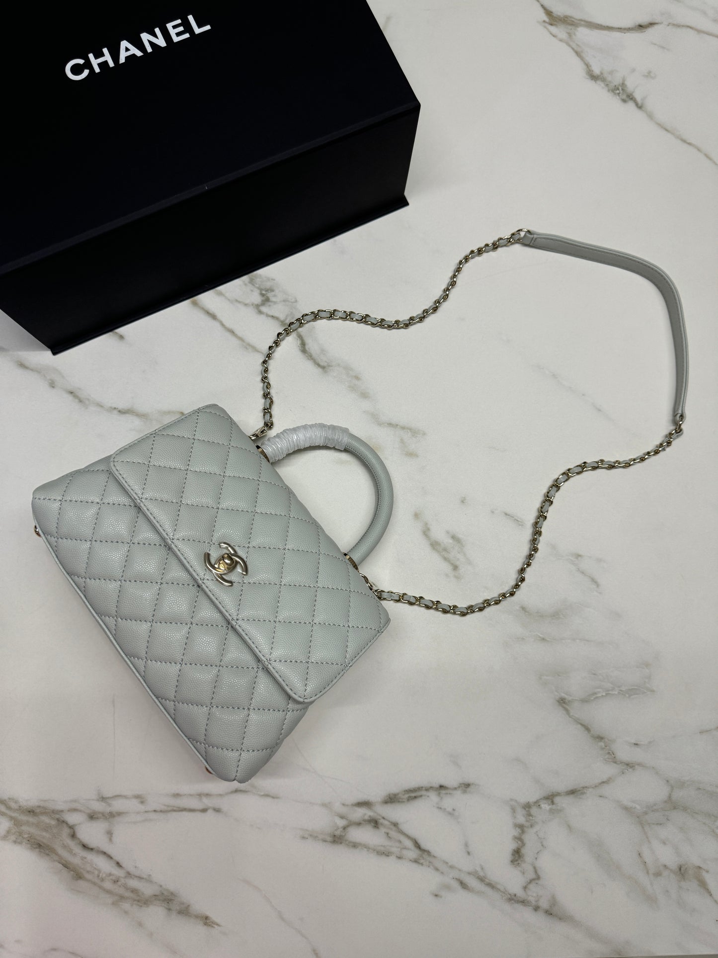 CHANEL Cocohandle 冰川藍 24P Small