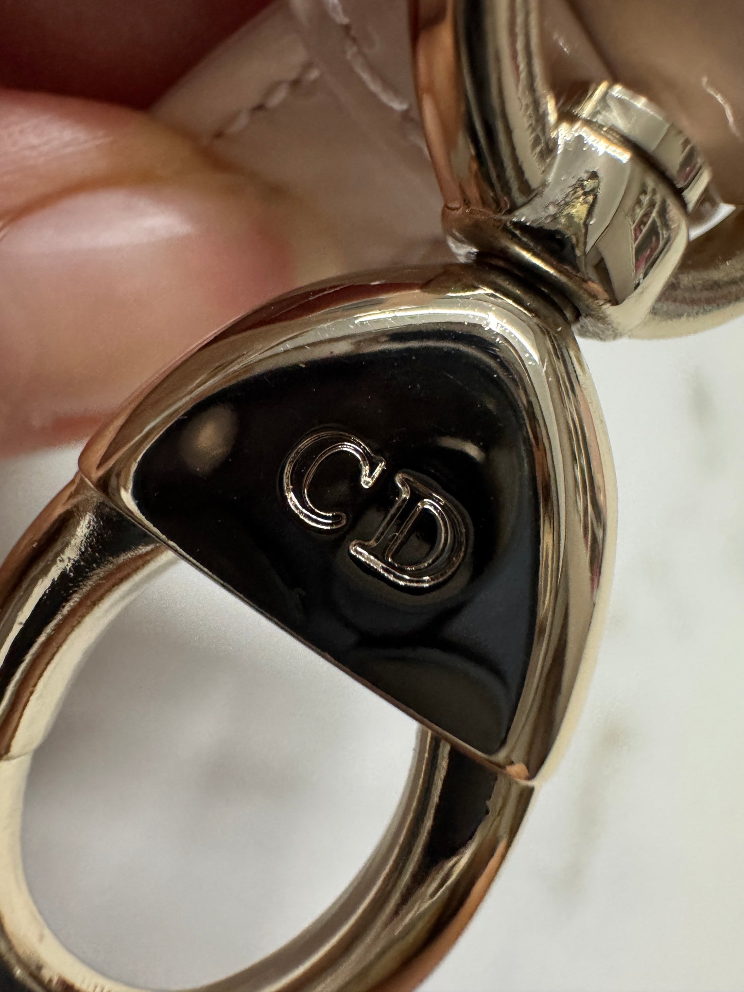 DIOR Lady Mini 三格 漆皮 淡粉 light Pink