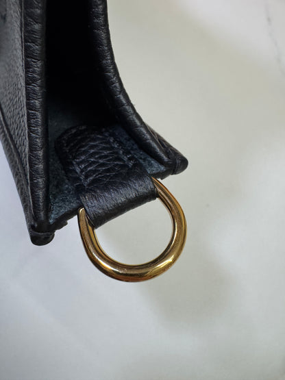 HERMES Mini Evelyn Noir GHW