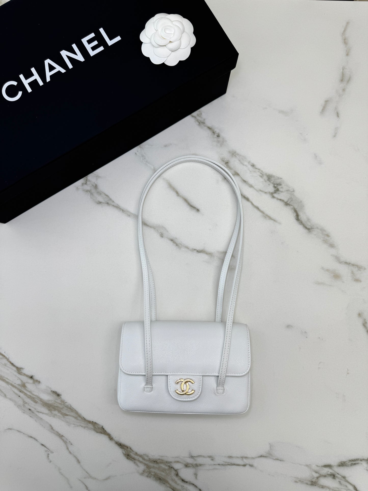 CHANEL Mini Preppy Coco 白色