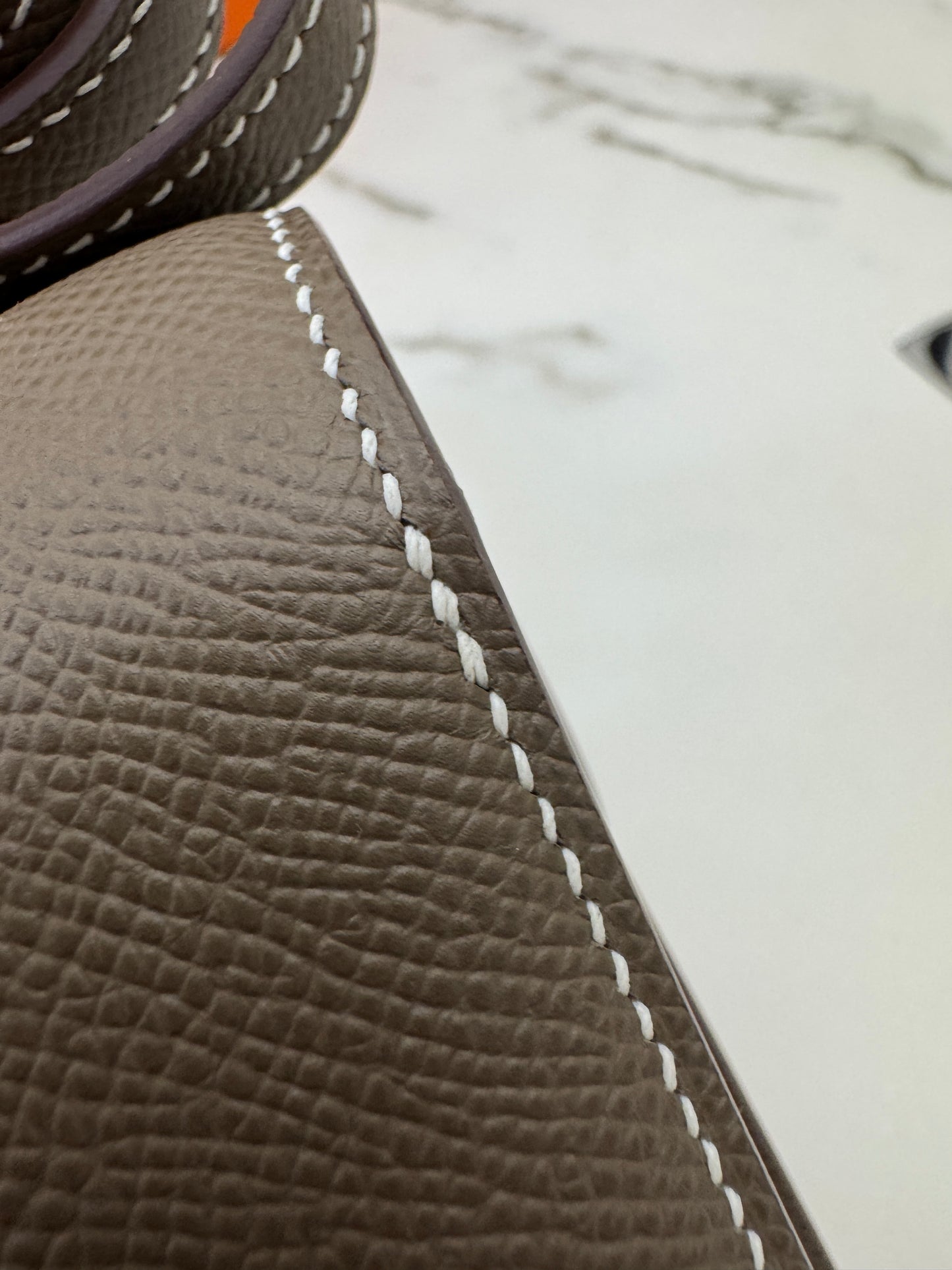 HERMES Mini Constance 大象灰 Epsom 玫瑰金扣