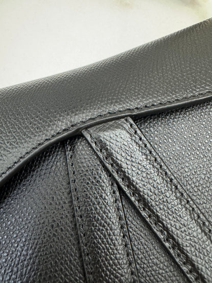 DIOR Saddle Small 黑色掌紋皮 Black Calfskin
