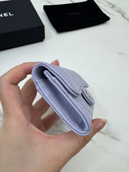 CHANEL 21K 香芋紫 CF Cardholder