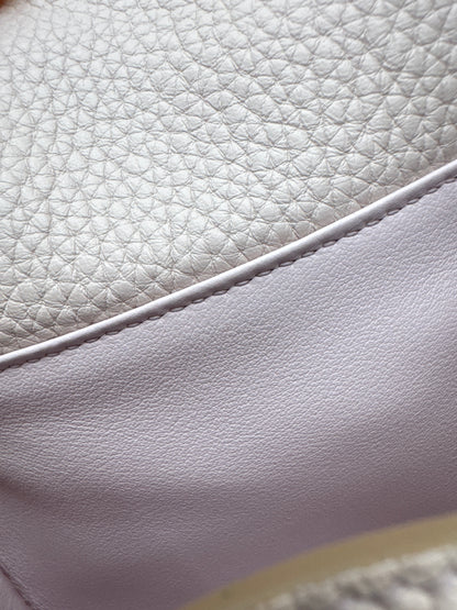 HERMES Mini Lindy 夢幻紫銀扣