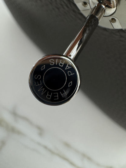 HERMES Mini Lindy 積雨雲灰銀扣 0L Gris Meyer PHW