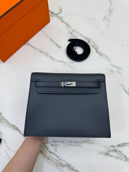 HERMES Kelly Danse 石墨灰銀扣 Swift 88 Graphite PHW