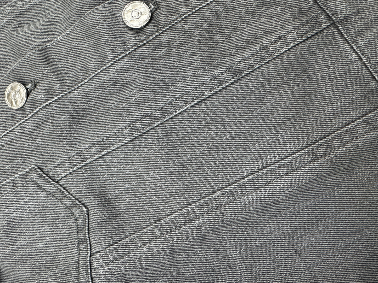 CHANEL 25P 灰色牛仔外套 Denim Jacket