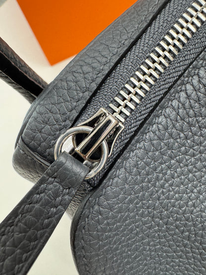 HERMES Lindy 30 石墨灰銀扣 TC 88 Graphite PHW
