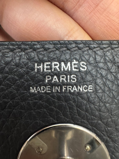 HERMES Lindy 26 石板灰銀扣 85 Ardoise TC PHW