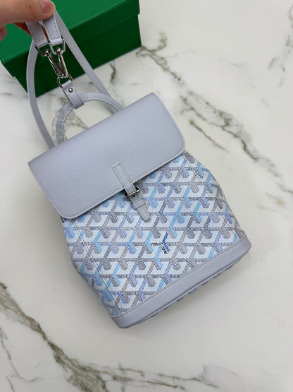 GOYARD 冰川藍 Mini Alpin Backpack Polar Blue