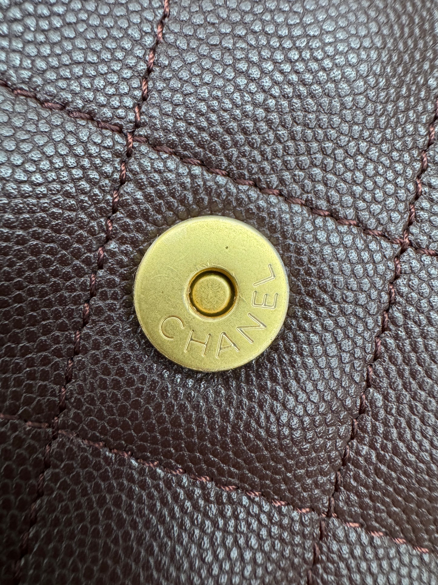 CHANEL 25Bag 荔枝牛皮 Small Chocolate