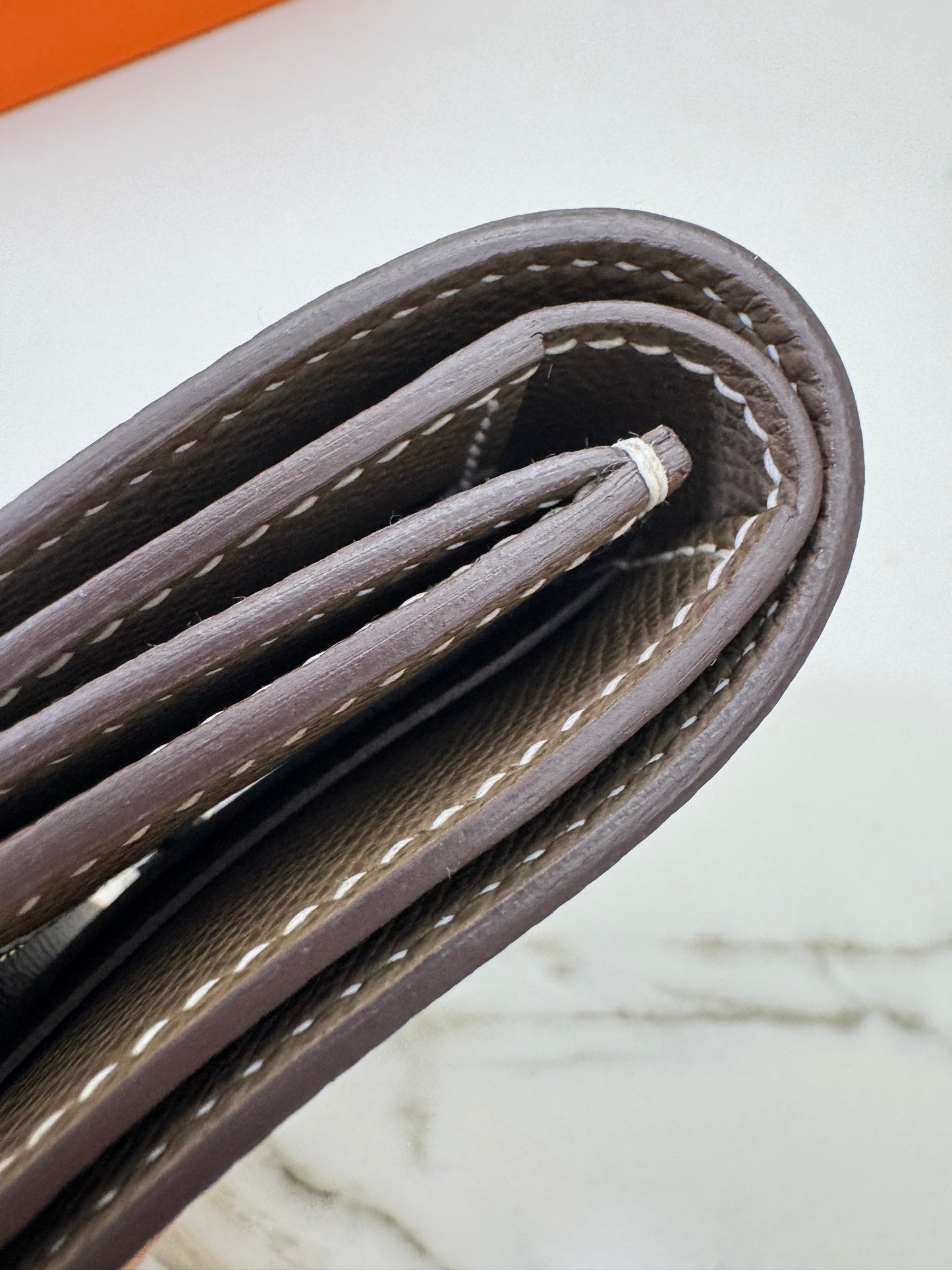 HERMES Bearn Wallet 三摺錢包 大象灰銀扣