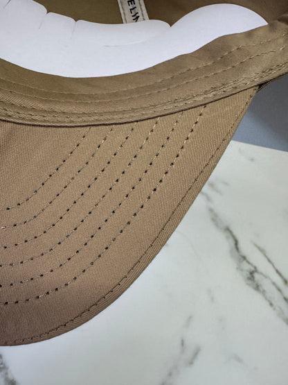 CELINE 凱旋門鴨舌帽 卡其色