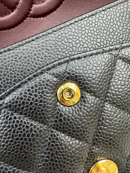 CHANEL CF25 Medium 黑金牛 Black Calfskin GHW
