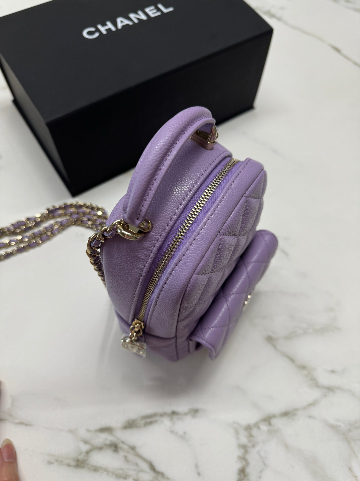 CHANEL 小書包 香芋紫 牛皮 Backpack