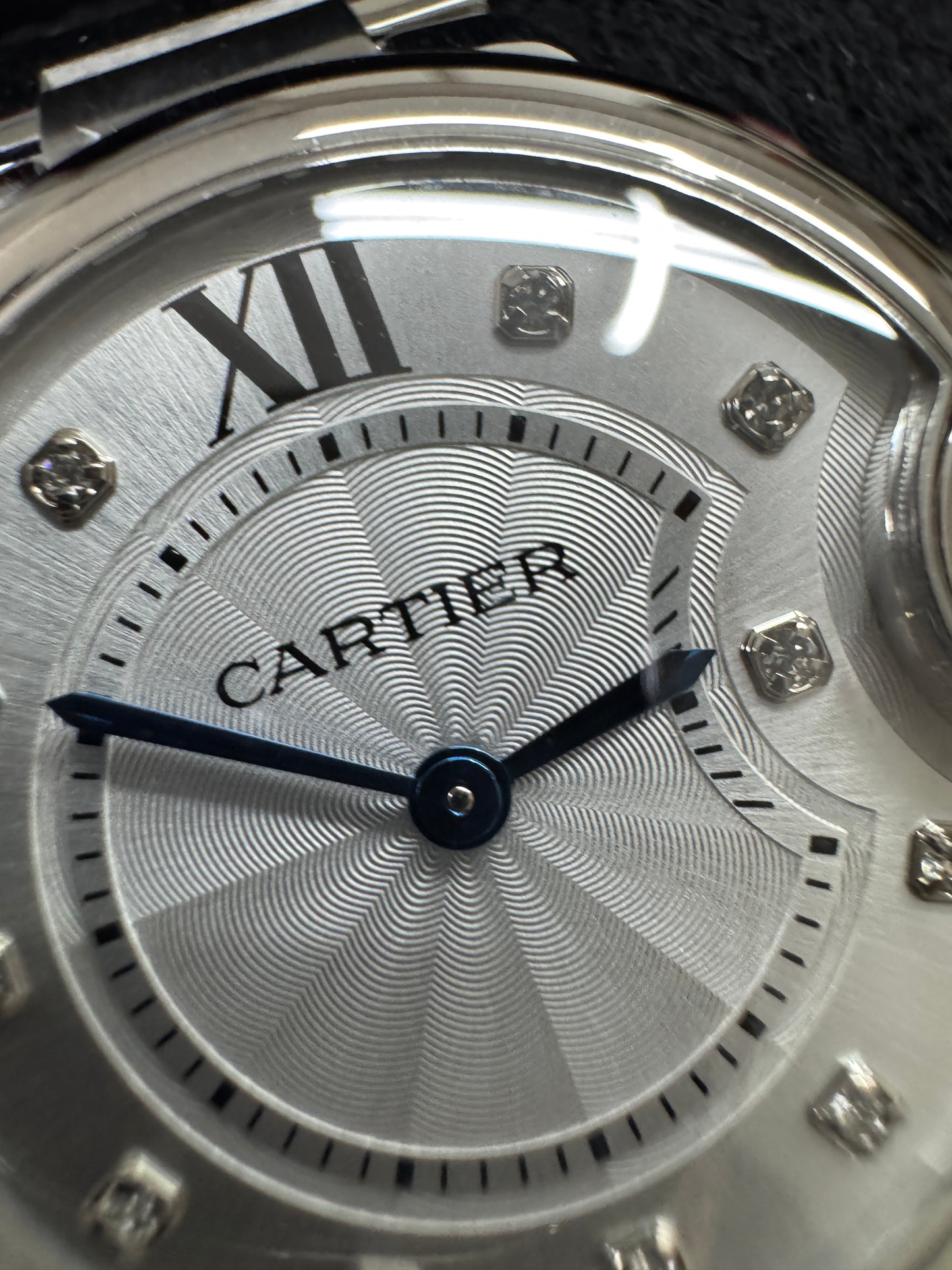 CARTIER Blue Balloon 33mm 鑽石盤【天然真鑽】