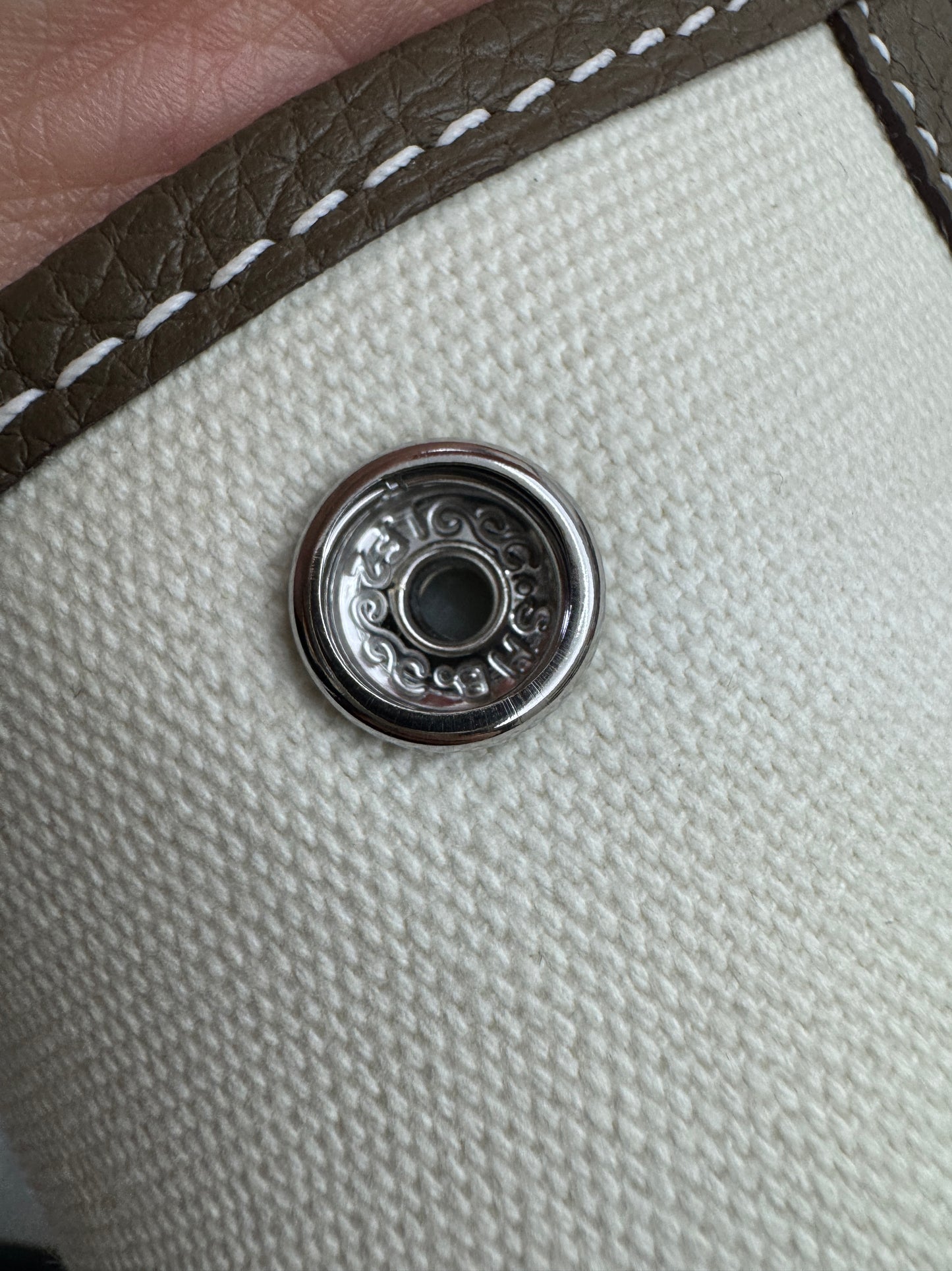 HERMES Garden Party 36 大象灰Negonda拼帆布