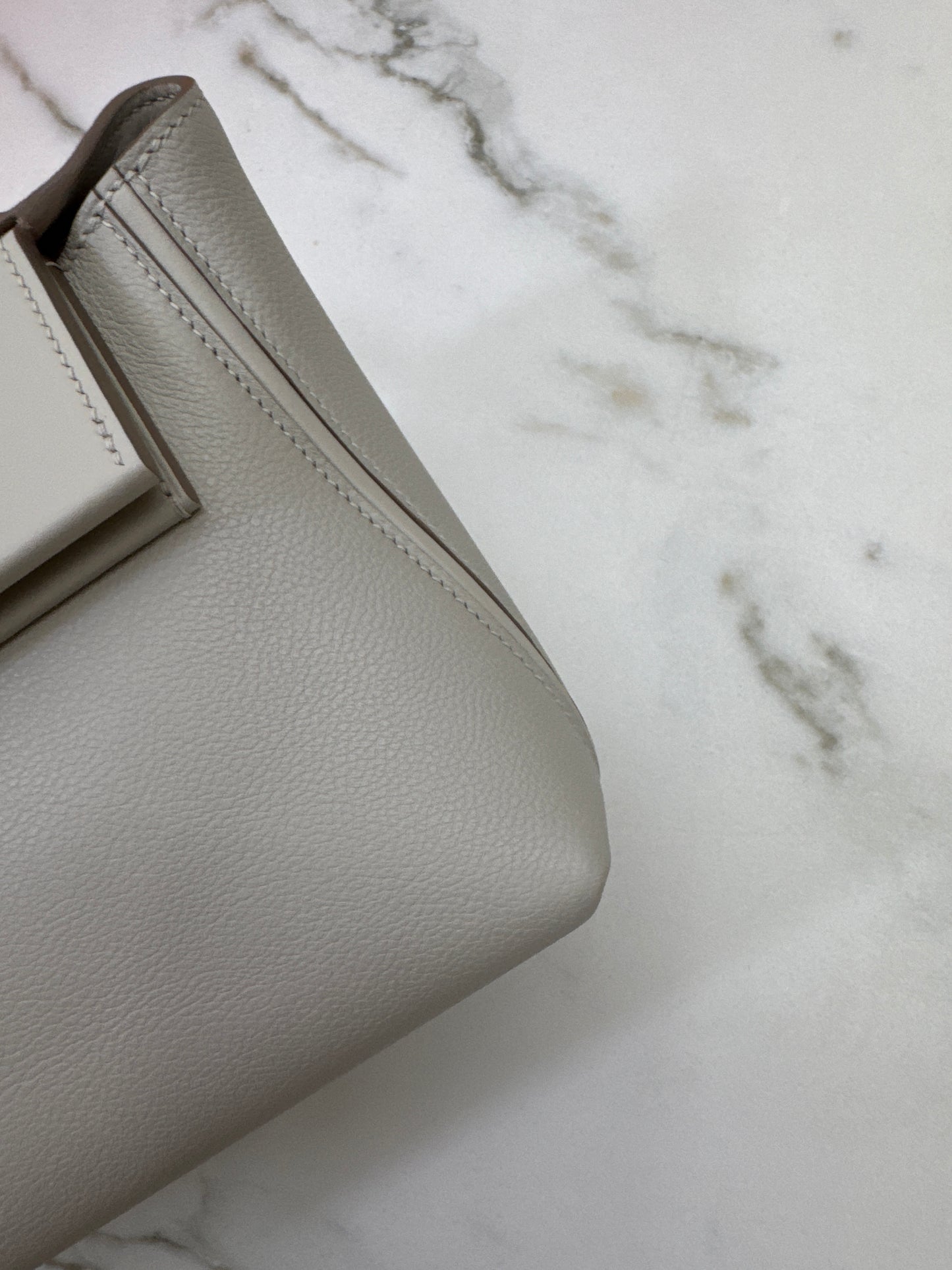 HERMES Mini 2424 冰川白金扣 Evercolor