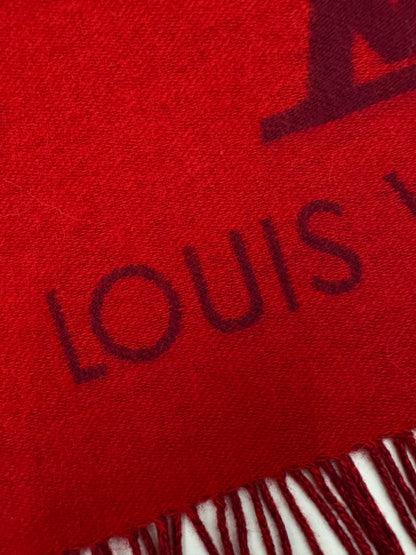 LV Reykjavik Scarf 100% Cashmere Rubis